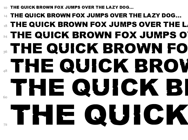 Rust never sleeps font waterfall